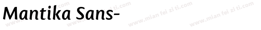 Mantika Sans字体转换